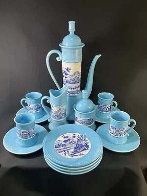 Buy Vintage Teapot Made In Japan Turquoise Porcelain 1960s • 139.79£