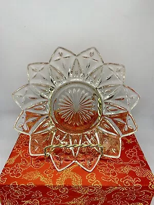 Buy Vintage Pressed Glass Clear Petal Pattern 5 3/4  Bowl/Dish Federal Glass • 5.48£