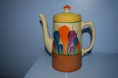 Buy A Very Rare Early Clarice Cliff Tankard Coffee Pot  Autumn Crocus  Pattern 1928 • 275£