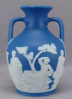 Buy 19th Century Wedgwood Blue & White Jasperware 6 Inch Portland Vase • 462.08£