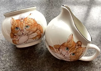 Buy Arthur Wood Cat And Mouse Back To Front Milk Jug And Sugar Bowl • 6£