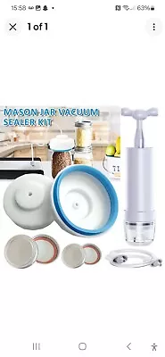 Buy Mason Jar Vacuum Sealer Mason Jar Vacuum Machine Food Storage Vacuum Machine Kit • 10£