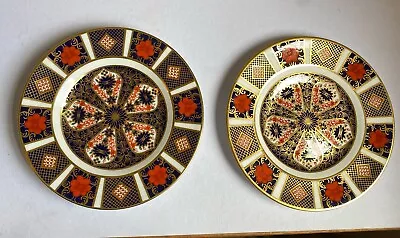 Buy 2 X Royal Crown Derby Old Imari 1128 16cm Side / Dessert Plates 1st@2nd Quality • 50£