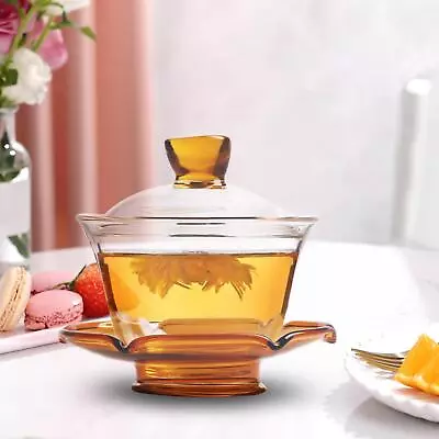 Buy Kungfu Glass Tea Set With Lid Clear Kettle Glass Teapot Set For Kitchen Teahouse • 11.68£