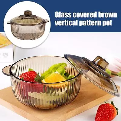 Buy Glass Cooking Pot Heat Resistant Borosilicate Glass Cookware Stovetop Pot Set✨d • 20.12£