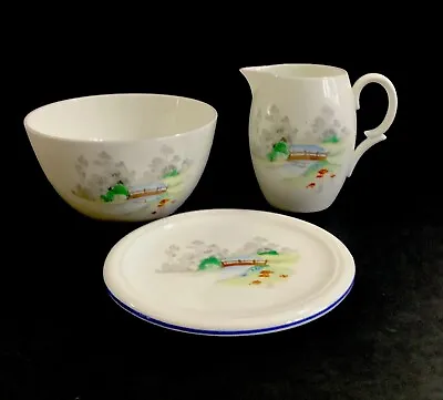 Buy Lovely Vintage Shelley Milk Jug, Sugar Bowl & Teapot Stand Pattern X 2112 • 0.99£