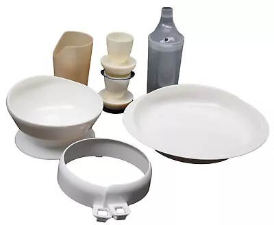 Buy Standard Tableware Set White One Handed Eating Drinking • 35.74£
