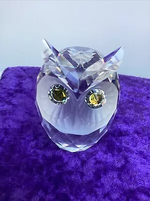 Buy SWAROVSKI Crystal Owl With Green Eyes 3  Tall (no Box) • 5£