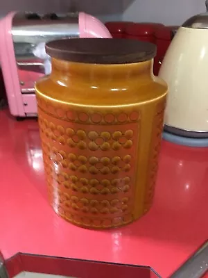 Buy Hornsea Saffron 20 Cm Jar Storage Cannister Vintage Retro Orange 70s 1970s • 18£