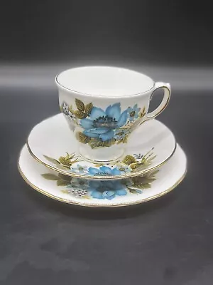 Buy Queen Anne Trio Cup Saucer Plate Floral Bone China England • 12.21£