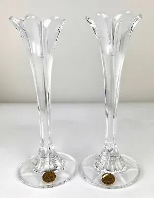 Buy (2) Vintage Cristal D'Arques France 24% Lead Crystal 9  Taper Candle Holders • 16.77£