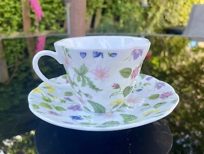 Buy Queens Bone China  Country Meadow  Tea Cup & Saucer • 3.49£