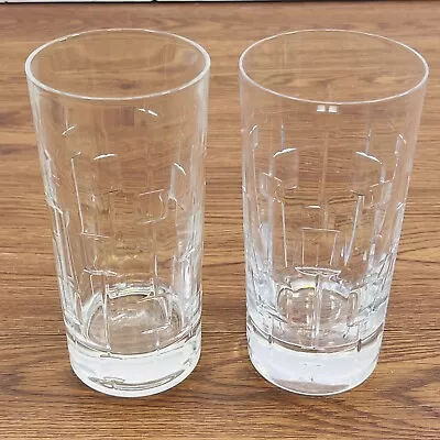 Buy Royal Doulton Set Of 2 Crystal Glasses Abacus Highball Pair • 21.85£