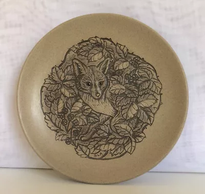 Buy Poole Pottery Stoneware Plate Fox In Brambles Retro Vintage Barbara Linley Adams • 4.95£