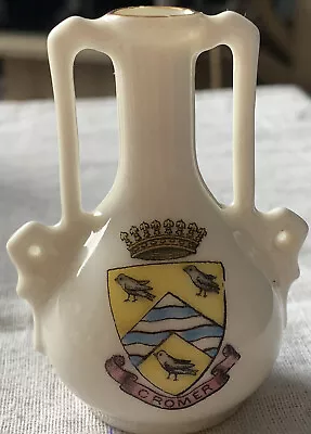 Buy Vintage Gemma (Czechoslovakia) Crested China Vase. Cromer Crest. VGC. • 3.99£