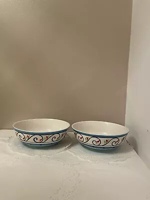 Buy 2 Whittard Of Chelsea Ceramic Cereal Bowls Hand Painted. • 15.99£