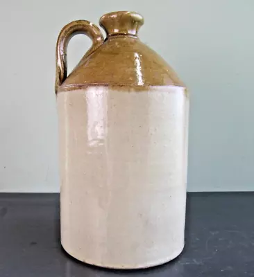 Buy Vintage Large Stoneware Pottery Glazed Bottle Flagon Country Kitchen 34cm Tall • 14£