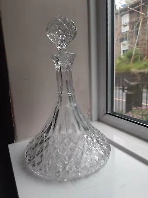 Buy Vintage Cut Glass Decanter • 10£