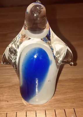Buy Glass Emperor Penguin Paperweight 4 “Figurine Murano Style Studio Glass • 12£