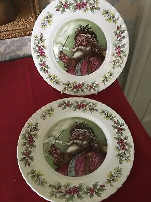 Buy 2 X Queen's Rosina China Old St Nicholas 20.5cm Plates - (lord & Taylor) • 12£