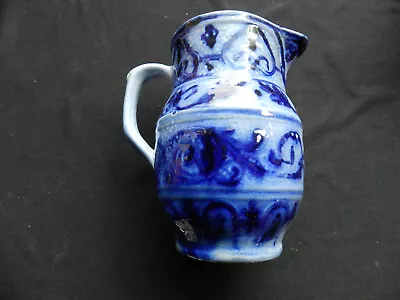 Buy Antique Westerwald Blue Jug Pitcher - 14cm • 9.99£