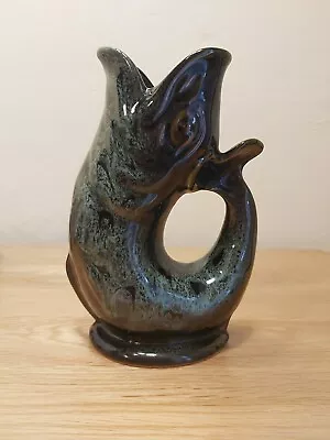 Buy Fosters Studio England Pottery Guggle Glug Jug Vase 16cm Gurgle Vintage • 14£