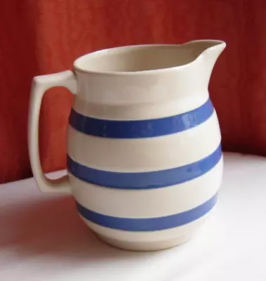 Buy Blue & White Ceramic Milk Jug Staffordshire Ironstone Chef Ware Made In England • 9£