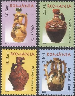 Buy Romania 2006 Romanian Pottery/Ceramics/Art/Craft/Jugs 4v Set (n16425c) • 4.35£