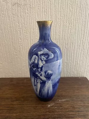 Buy Royal Doulton  Blue Children  Series Vase.1901-1922 • 50£