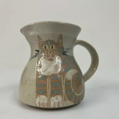 Buy Vintage Irma Demianczuk Cats Scottish Studio Pottery Cream Jug Ginger Cat B119 • 22.99£