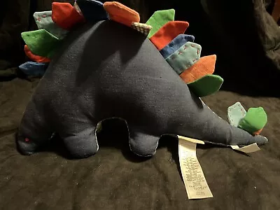 Buy Pottery Barn Kids Dinosaur Throw Pillow 18½  Plush Stegosaurus Multicolor HTF • 9.32£