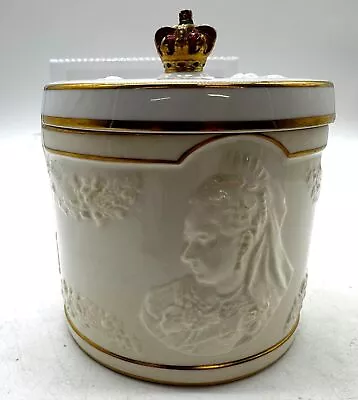 Buy Spode Copelands China Trinket Box Victoria Queen 1837 Crown Lid - #1001 • 25£