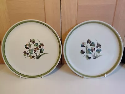 Buy Denby Shamrock Clover Leaf 10 3/8 Inch Dinner Plates X 2 • 10£