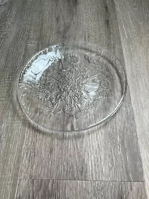 Buy Kosta Boda Clear Floral Glass Plate • 5£