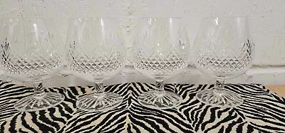 Buy 4 Exquisite Vintage Edinburgh Crystal Hobnail Brandy Glasses / Snifters • 5.50£