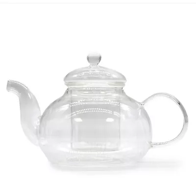 Buy Glass Infuser Teapot - Round Pearl - 800ml • 17.27£