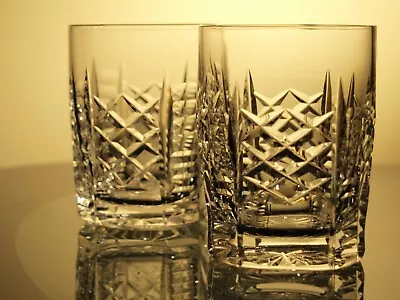 Buy Waterford Crystal 5oz Whiskey Tumblers Pair Vintage Signed • 65£