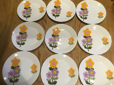 Buy Vintage Retro Hostess Tableware Dolly Days Side Plates X 9, Good Condition • 8.99£