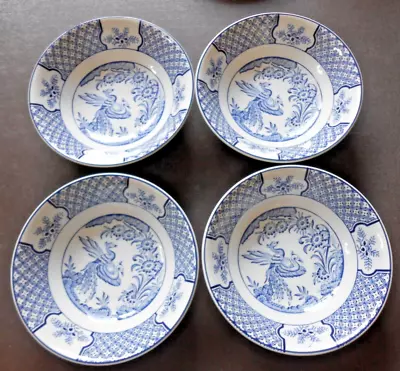 Buy Yuan Cereal Bowls  X 4- Blue And White. 16cm Diameter. Excellent Condition • 10.50£