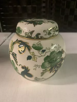 Buy Lovely Masons Ironstone China  Chartreuse  Lidded Ginger Jar • 15£