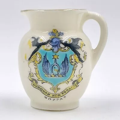 Buy Vintage Swan Crested China Model Of Jug - Moffat Crest • 7£