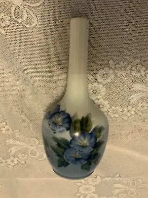 Buy Royal Copenhagen Long Neck Vase Blue Morning Glory 790 43b Hand Painted Mint • 39.99£