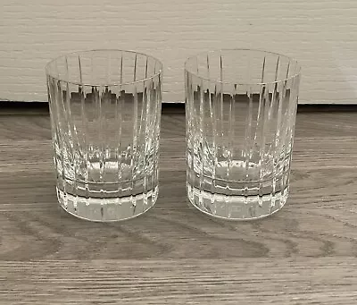 Buy BACCARAT Signed Cut Crystal HARMONIE Whiskey Glasses Tumblers • 195£
