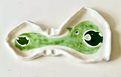 Buy LARGE Mid Century Modern Ceramic Ashtray-RARE-Sea Creature/Fish Theme 13” • 44.73£