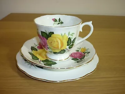 Buy Royal Albert Bone China June Delight Trio Cup Saucer Plate • 8.99£