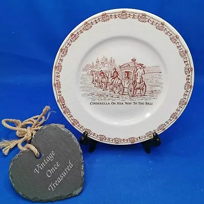 Buy Cinderella On Her Way To The Ball * Vintage Plate (20cm) * 1950s Wood & Sons VGC • 8£