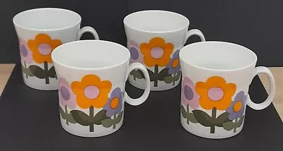 Buy Set Of 4 Vintage 1970's Hostess Tableware Dolly Days Coffee Cups (no Saucers) • 12£