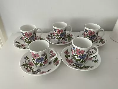 Buy X 5 Fine Bone China Elizabethan Cups & Saucers ‘Meadow Flower’ • 18.50£