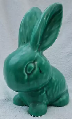 Buy Vintage Sylvac-style Green Snub Nose Rabbit. 208 Mm High • 15£