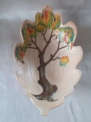 Buy Carlton Ware : Larger Day Oak Leaf Dish : Art Deco • 34.50£